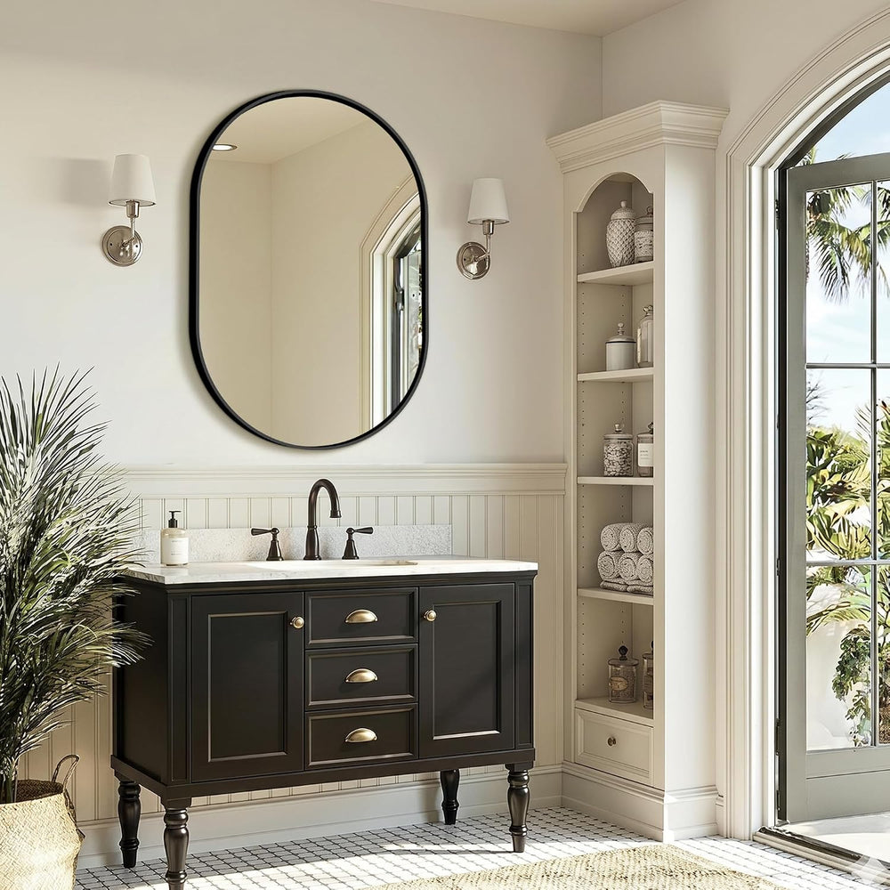 Oval Bathroom Mirror for Over Sink, 2 Pack 24"x36" Vanity Mirror, B...