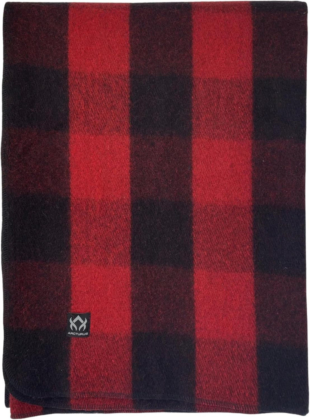 Arcturus Backwoods Military Wool Blanket (Red Buffalo, Twin)