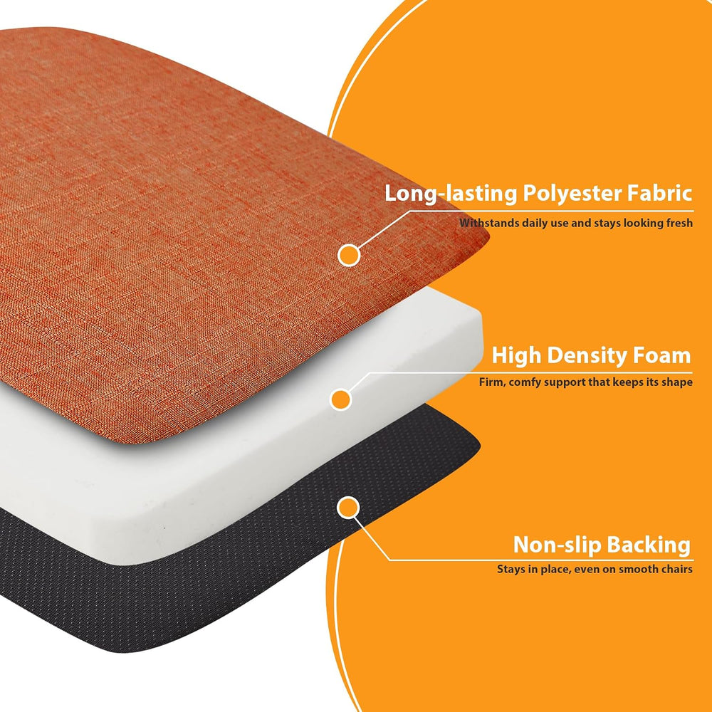 Ruqmuis Chair Cushions for Dining Chairs, 2" Thick Seat Cushions for Kit...