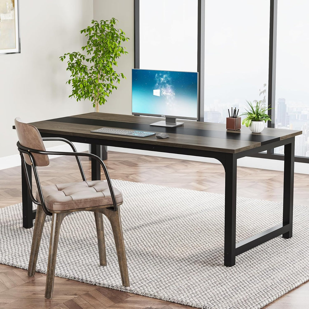 Tribesigns Modern Computer Desk, 63 x 31.5 inch Large Office Desk Computer Ta...