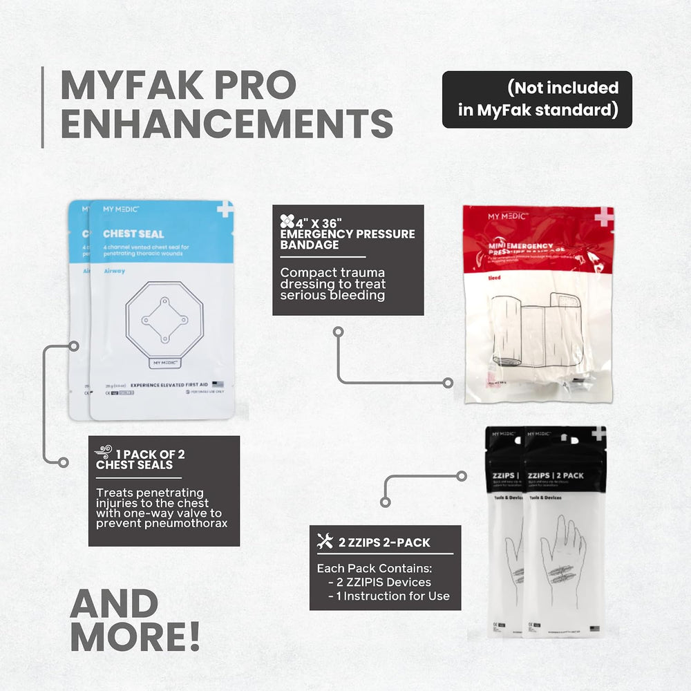 My Medic MyFAK Large Pro - Emergency First Aid Kit & Trauma Kit - Coyote