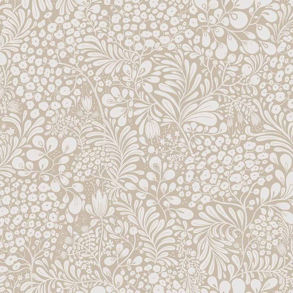 Heroad Peel and Stick Wallpaper Boho Beige Contact Paper Floral Wall Paper Re...