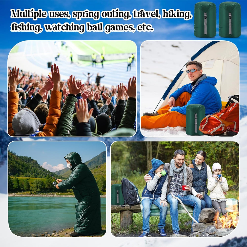 Macarrie Cold Weather Wearable Sleeping Bag for Adults with Sleeves