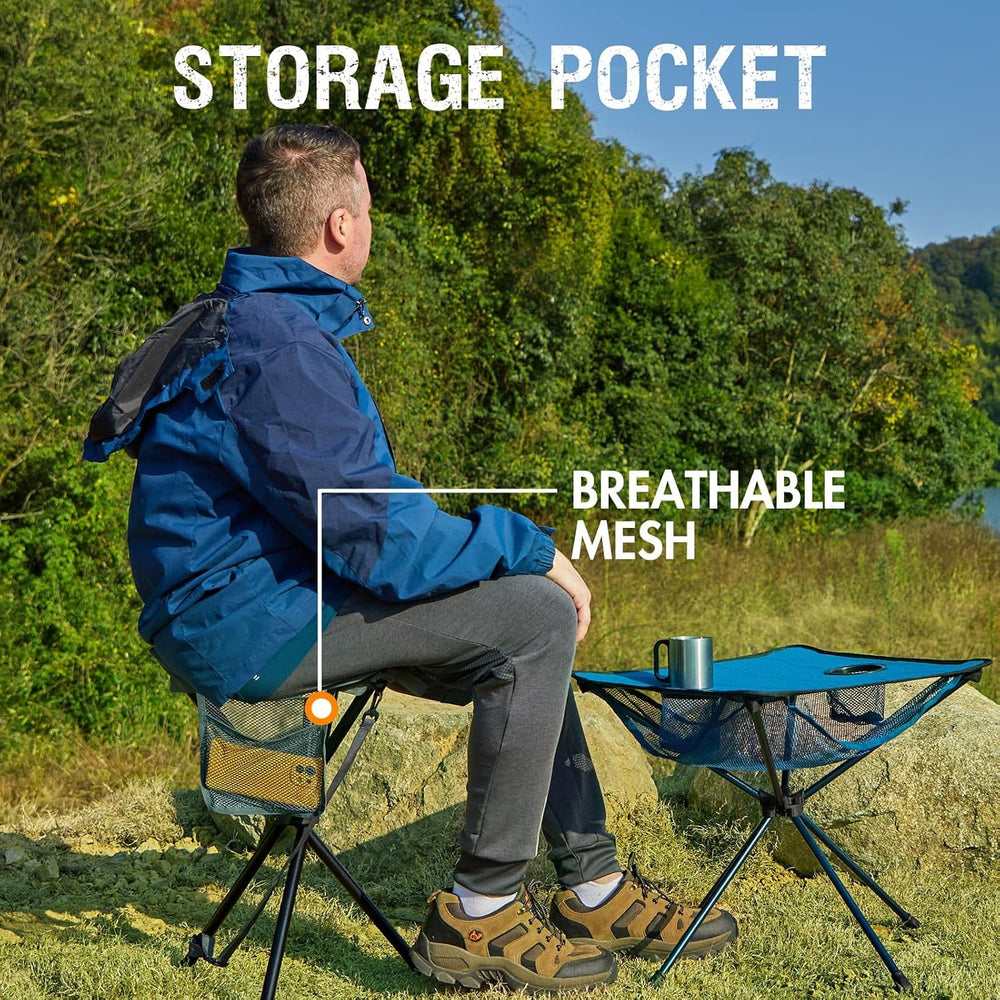 Portal Tall Folding Tripod Stool Portable Tripod Chair for Outdoor Camping