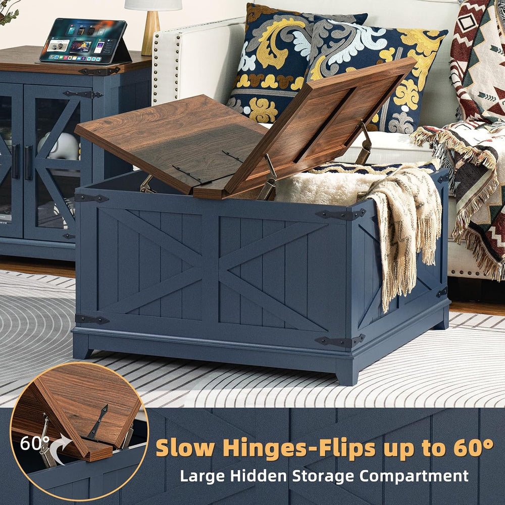 Joaxswe Farmhouse Coffee Table Set of 3