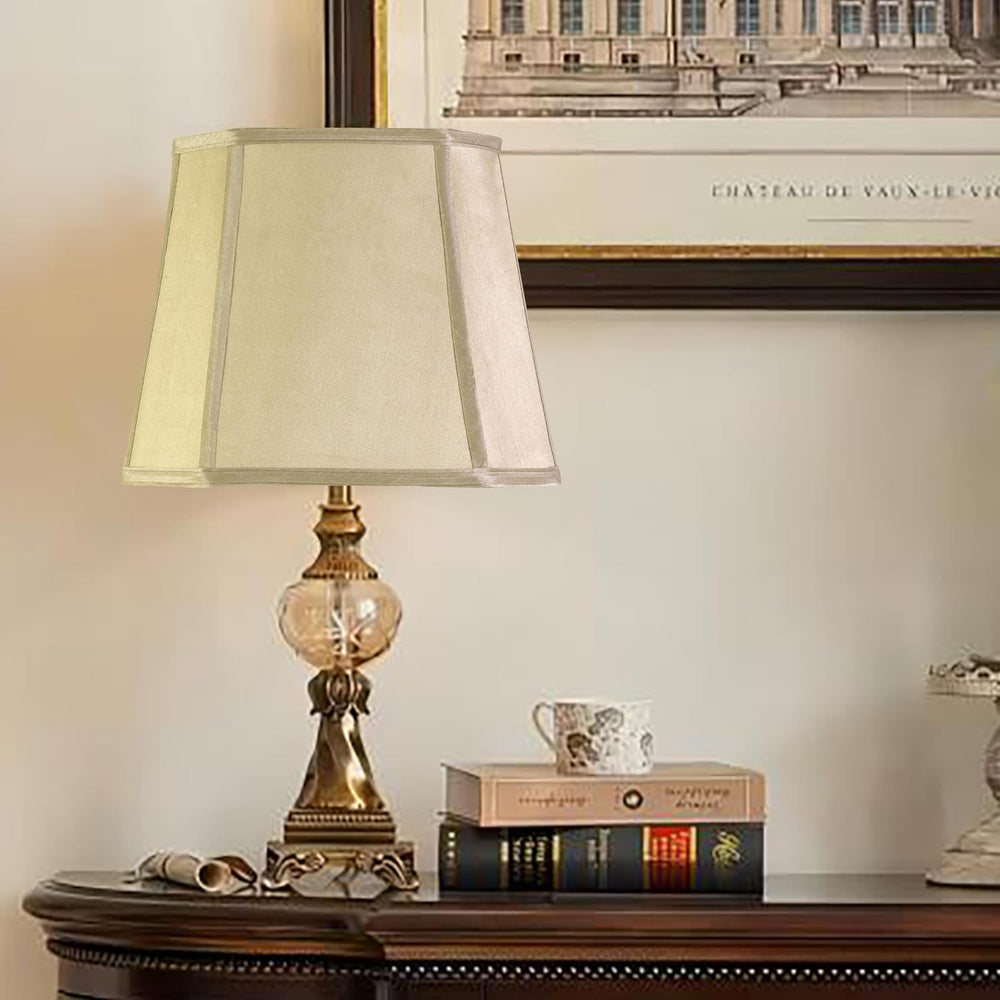 GO&SO 1 Pc Square Lamp Shade Medium,10"×13"D×10.5"H,Empire...