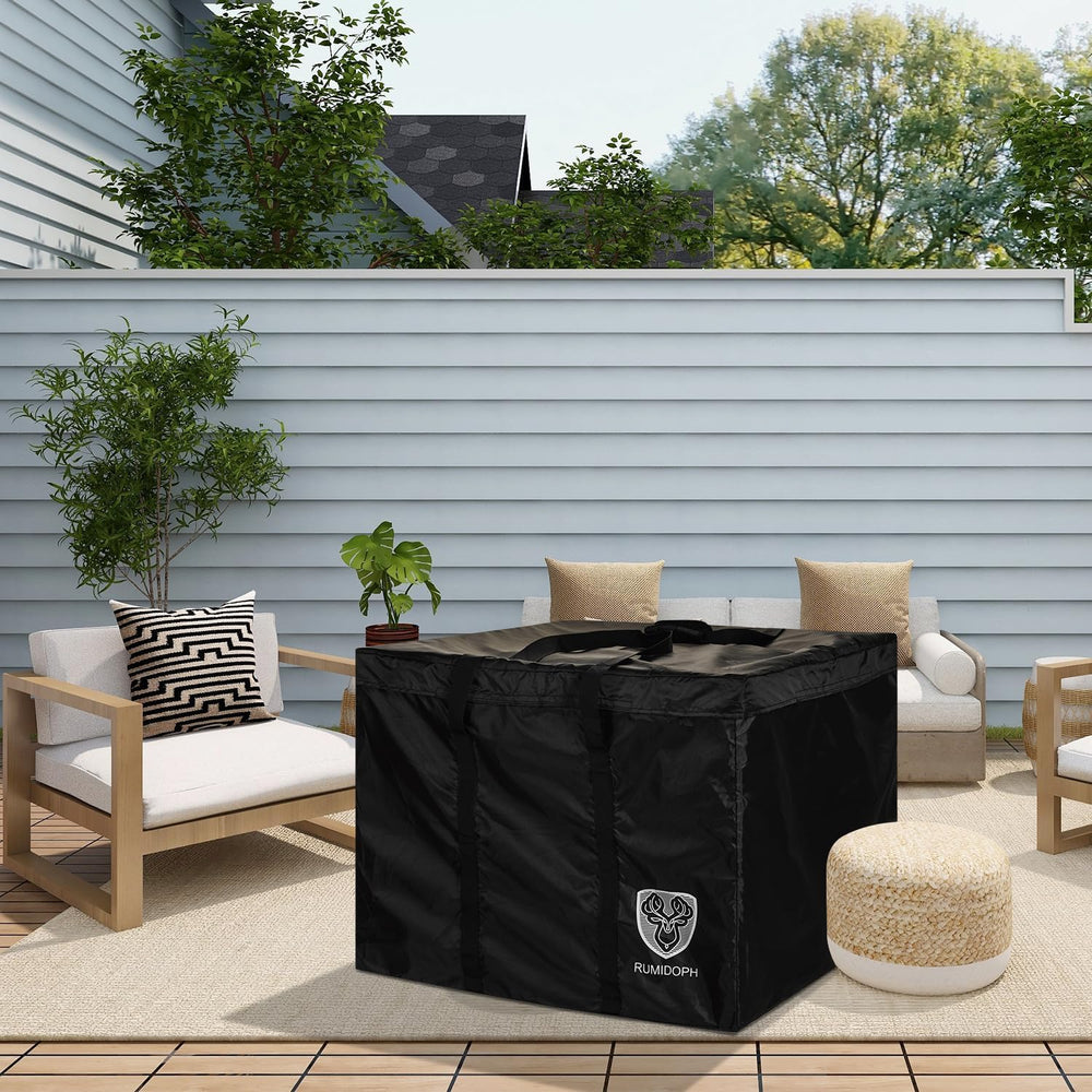 Outdoor Cushion Storage Bag with Zipper, Large Patio Storage Bags