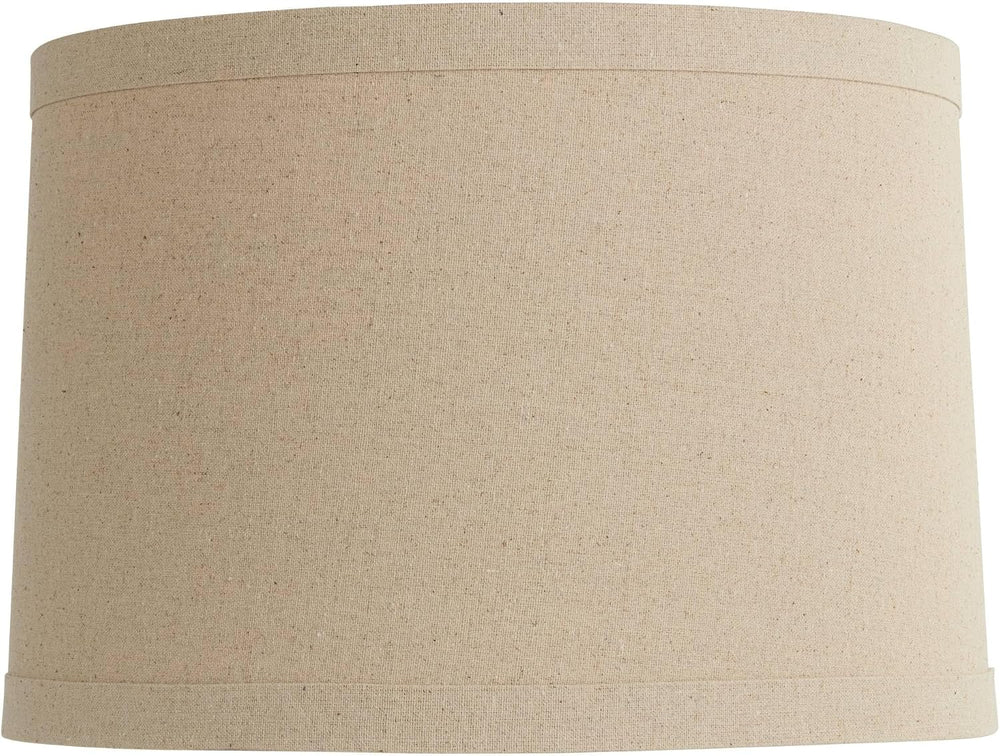 Pre-Assembled Marlee Large Taupe Linen Drum Shade 15x16x11 (Spider)