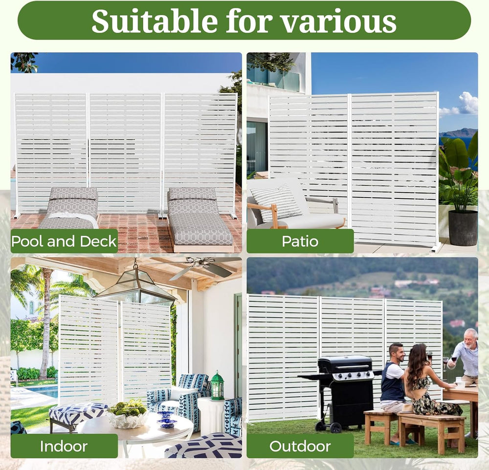 60" Privacy Screen Outdoor Privacy Fence Panel for Patio