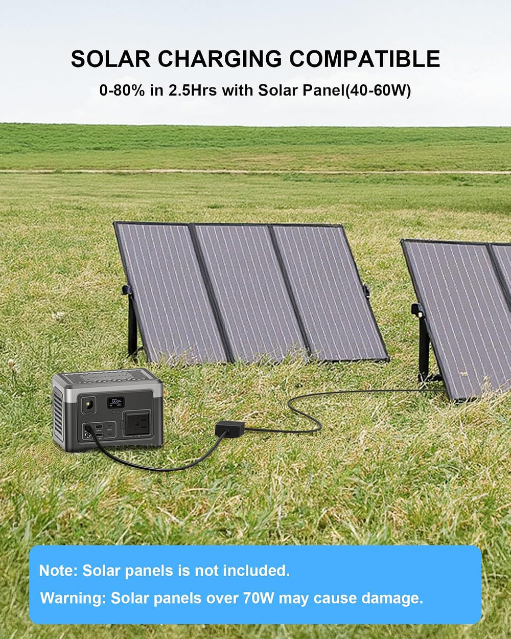 Portable Power Station 192Wh Outdoor Generator with AC Outlet 100W(200W Surge...