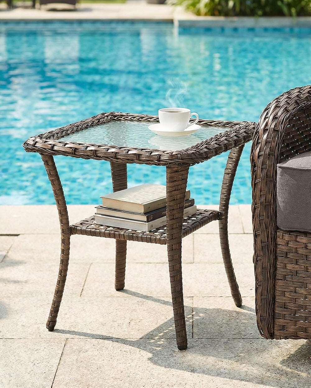 Belord Upgraded 6“ Cushion Luxury 5 Pieces Patio Furniture Set - All Weather ...