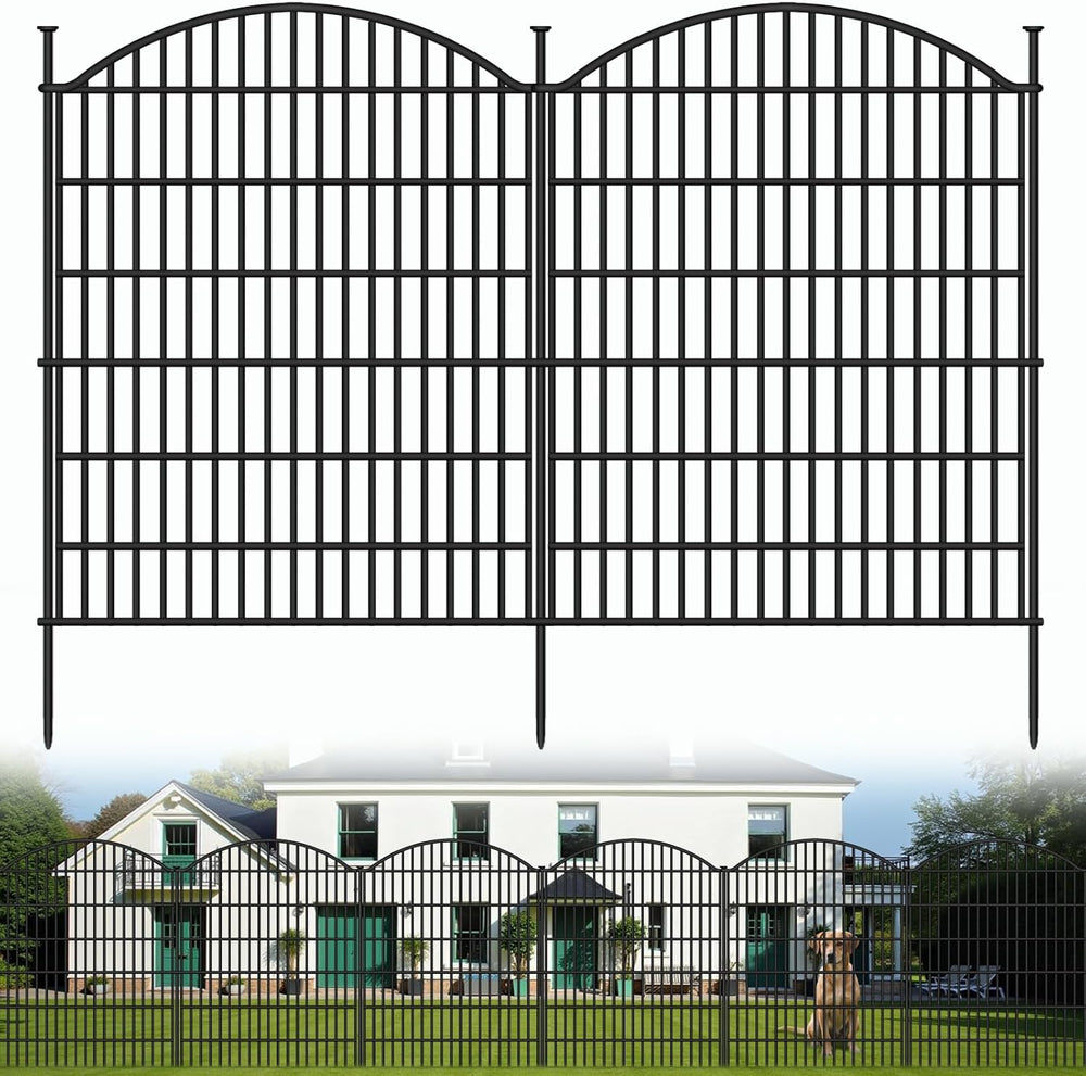 ULIOK 15 Panels Decorative Garden Fence, 32 in(H) X 37.9ft(L) No Dig Fence Pa...