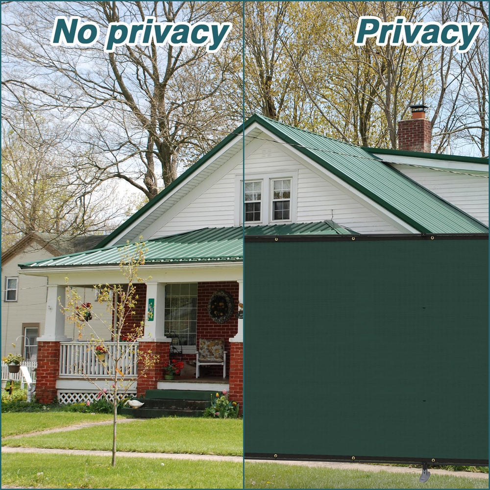 ECOOPTS 5'Hx24'L Privacy Fence Set with Poles and Rails Ground Spikes...