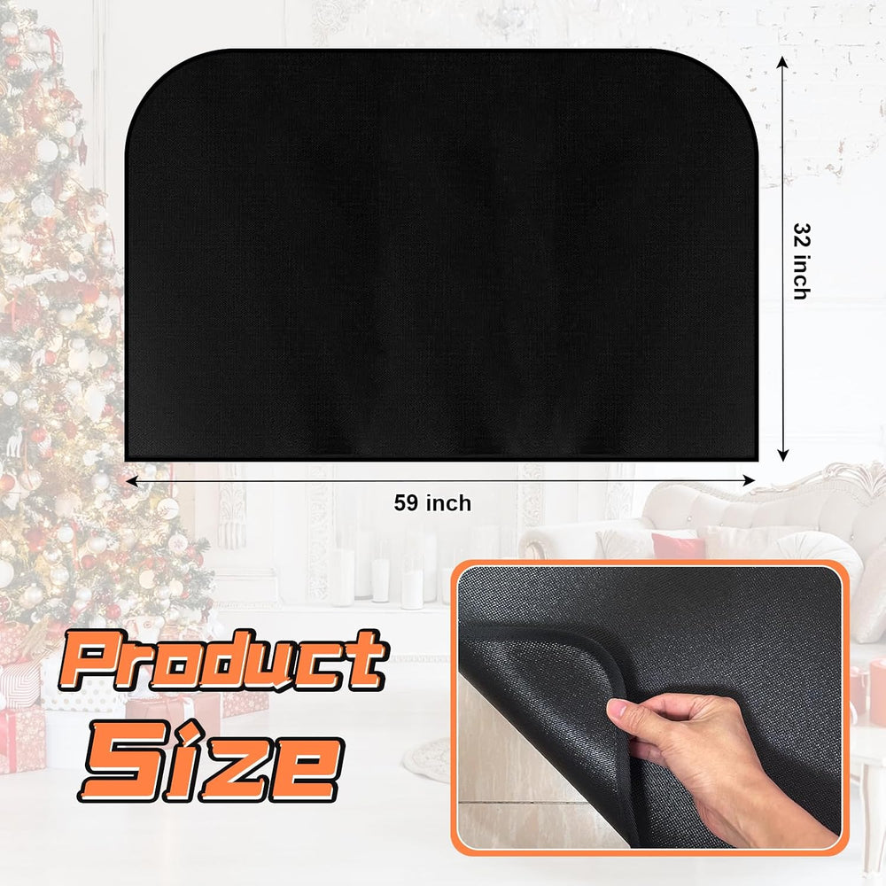 Fireplace Mat, Hearth Rug Fireproof, Fireplace Floor Mat, Fireproof Rug for F...