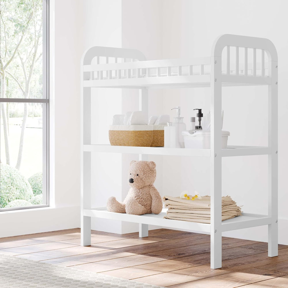Storkcraft Pasadena Changing Table with Changing Pad, White