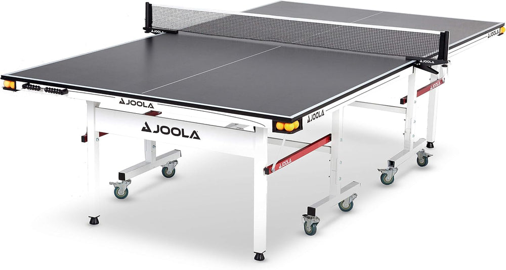 JOOLA Rally TL Professional MDF Indoor Ping Pong Table w/Quick Clamp Table Te...