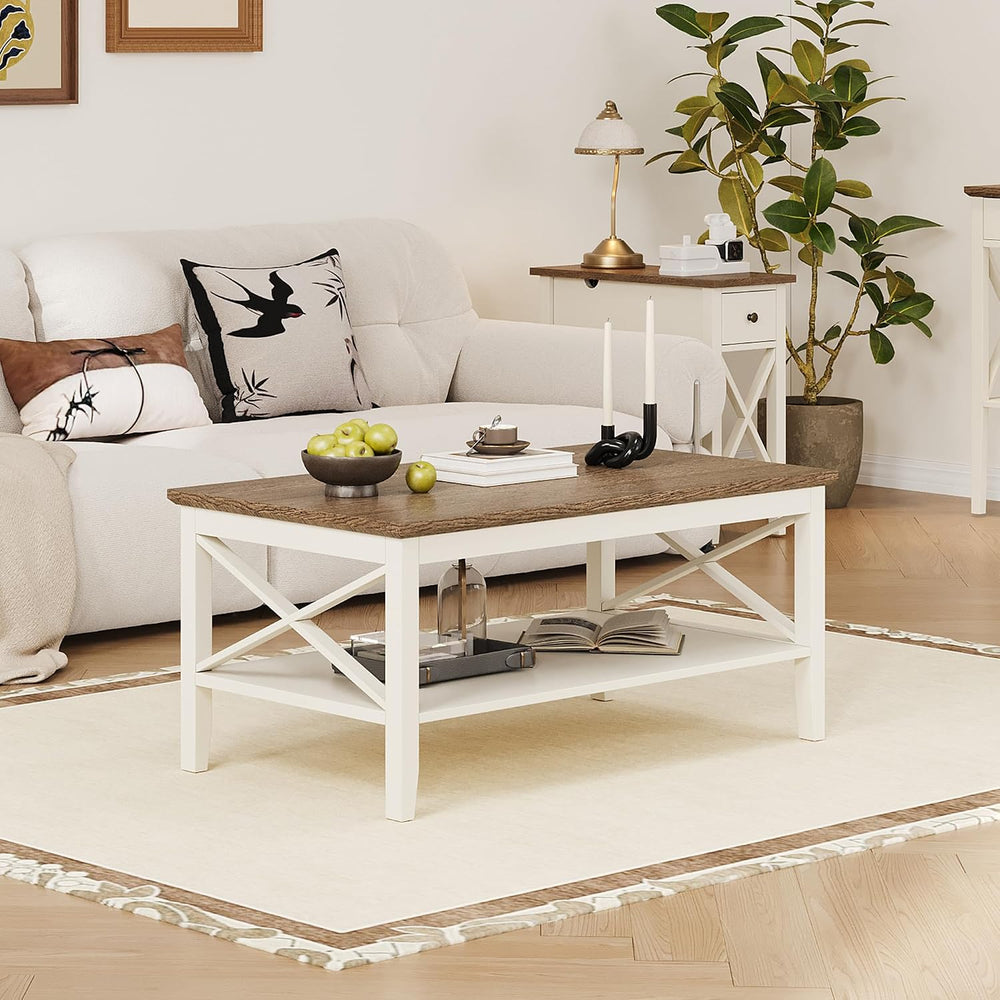 ChooChoo Farmhouse Coffee Table with Thicker Legs