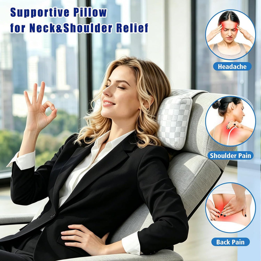 Cooling Neck Pillow for Recliner, Breathable Adjustable Non-Slip Headrest Cus...
