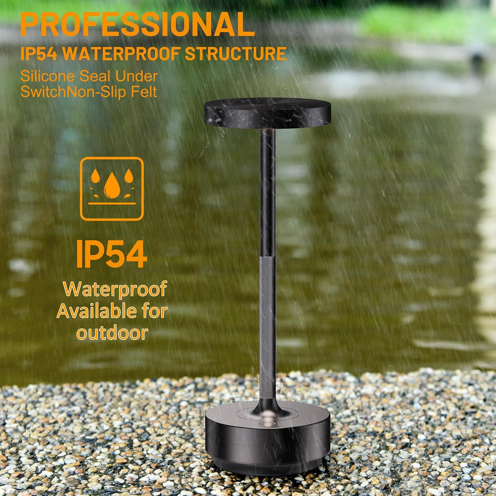 LED Cordless Table Lamp Rechargeable,Battery Powered Outdoor Table Light