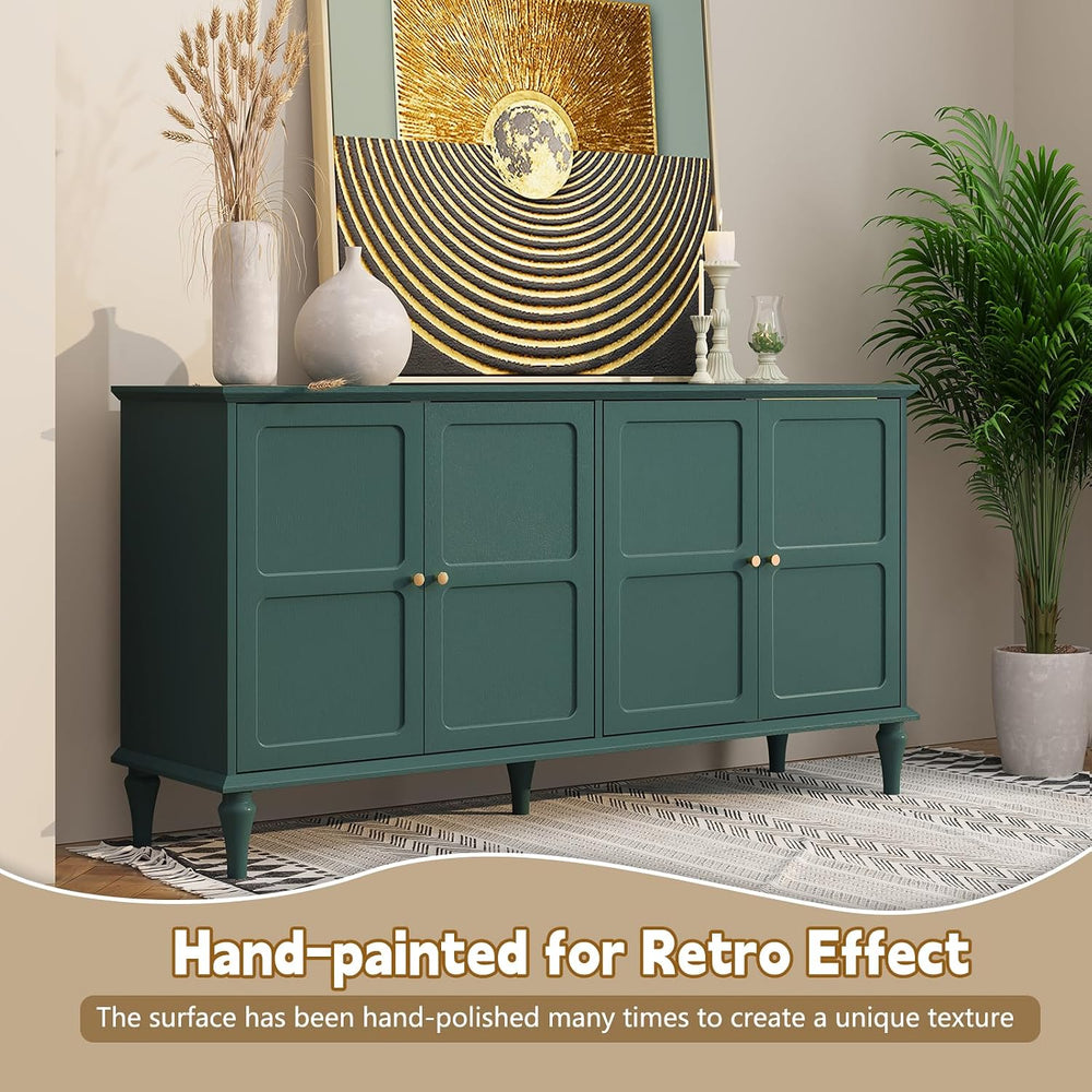 ARTPOWER 58'' Mid-Century Modern Sideboard Buffet Cabinet with Storage