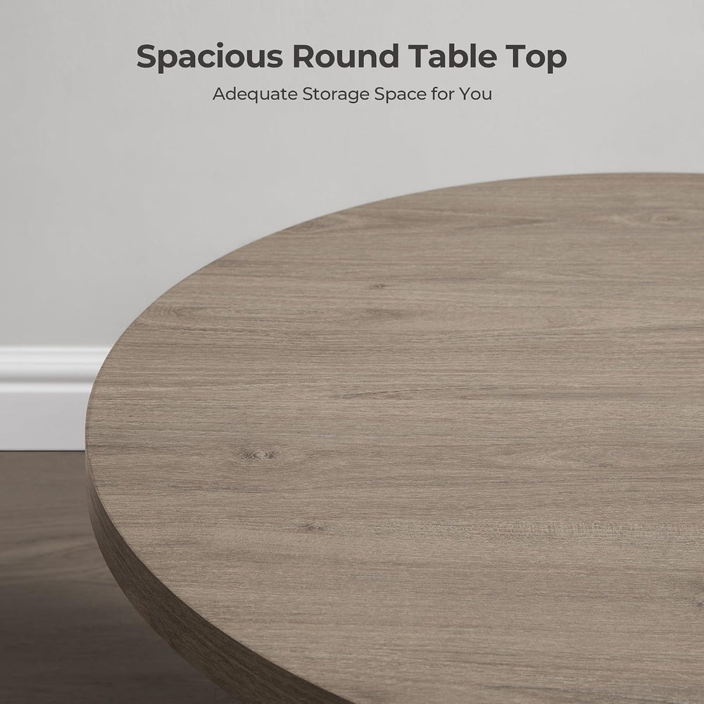 SICOTAS 32" Round Coffee Table for Living Room Modern