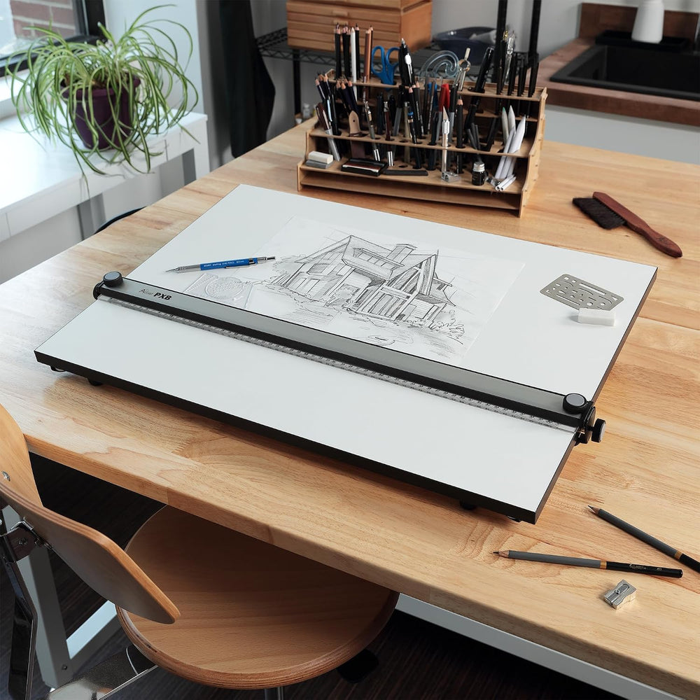 Acurit Fixed-Angled 16"x21" PXB Drawing Board with Parallel Motion Bar