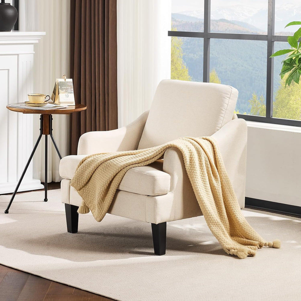 VINGLI Accent Chairs Set of 2, Modern Small Compact Upholstered Armchair