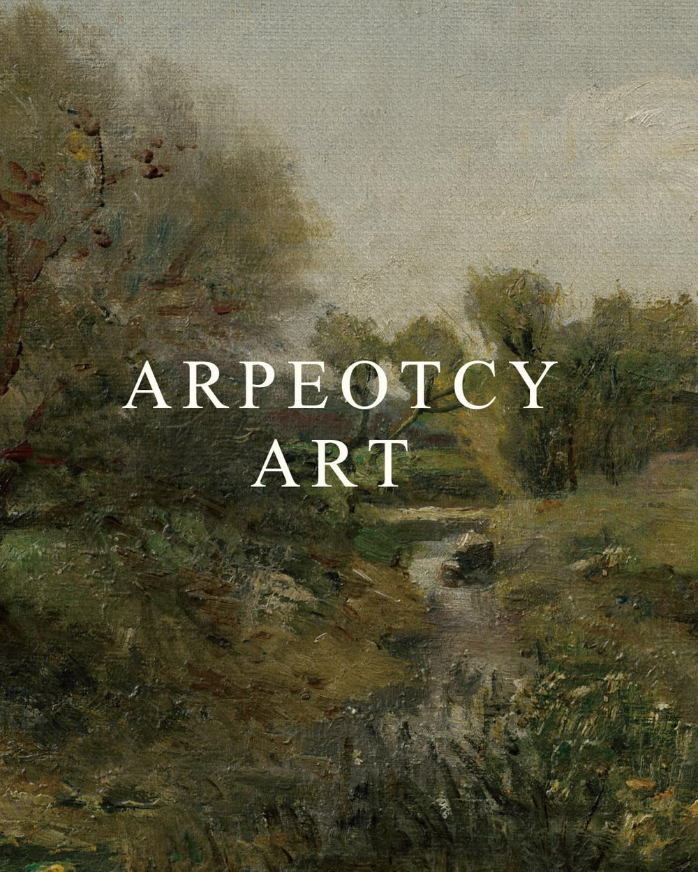 ARPEOTCY Extra Large Framed Wall Art, Creek Forest Landscape Print, 36x54In