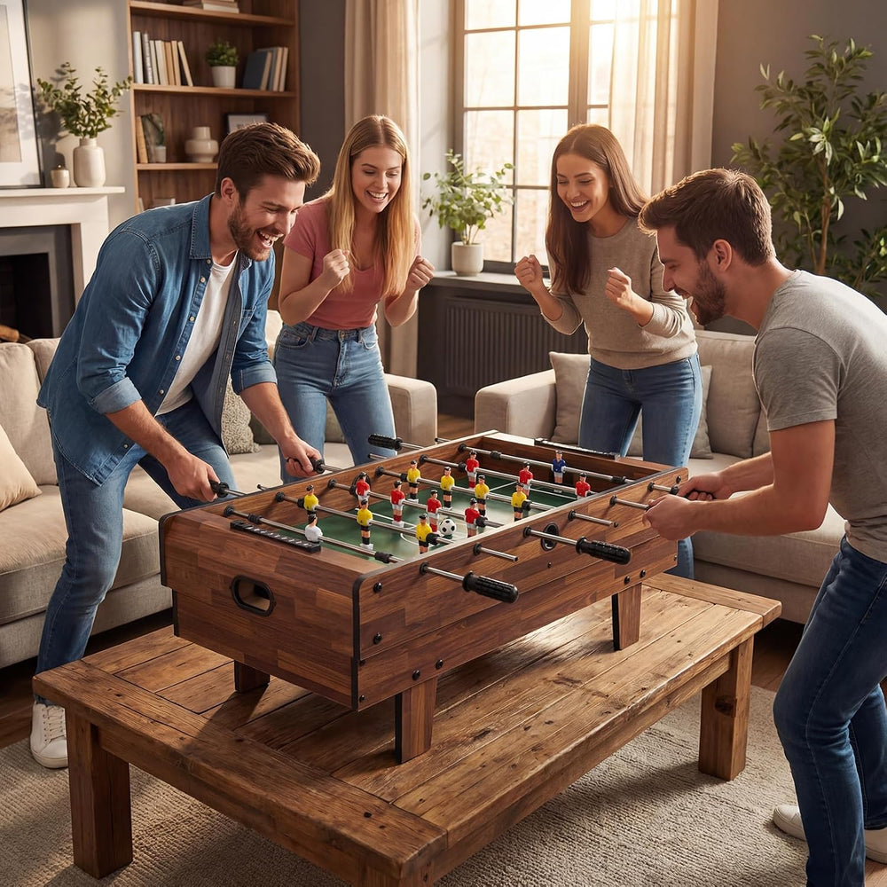 Giantex 4-in-1 Multi Game Table, Combo Foosball Game Table Top w/Billiards, P...