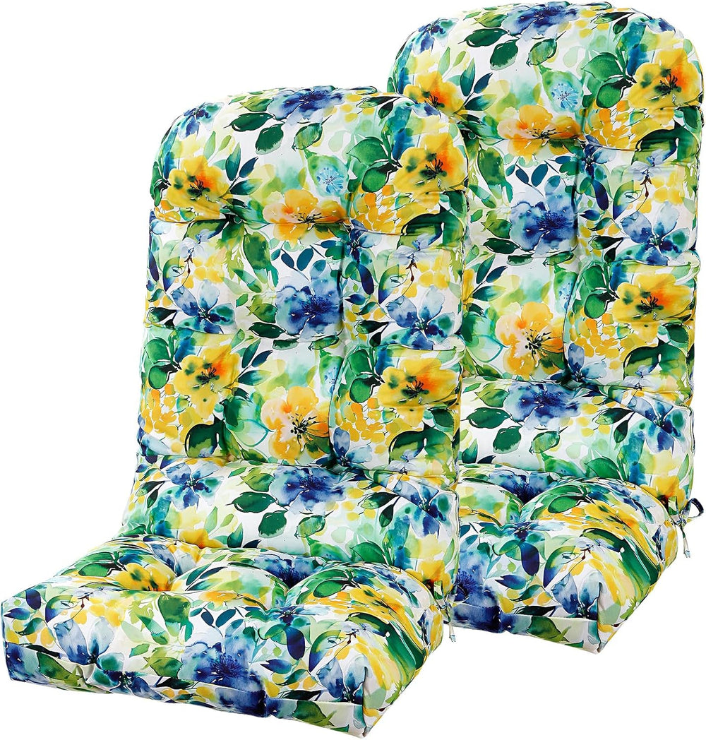 Adirondack Chair Cushions Set of 2, High Back Patio Chair Cushions 48 x 19.7 ...
