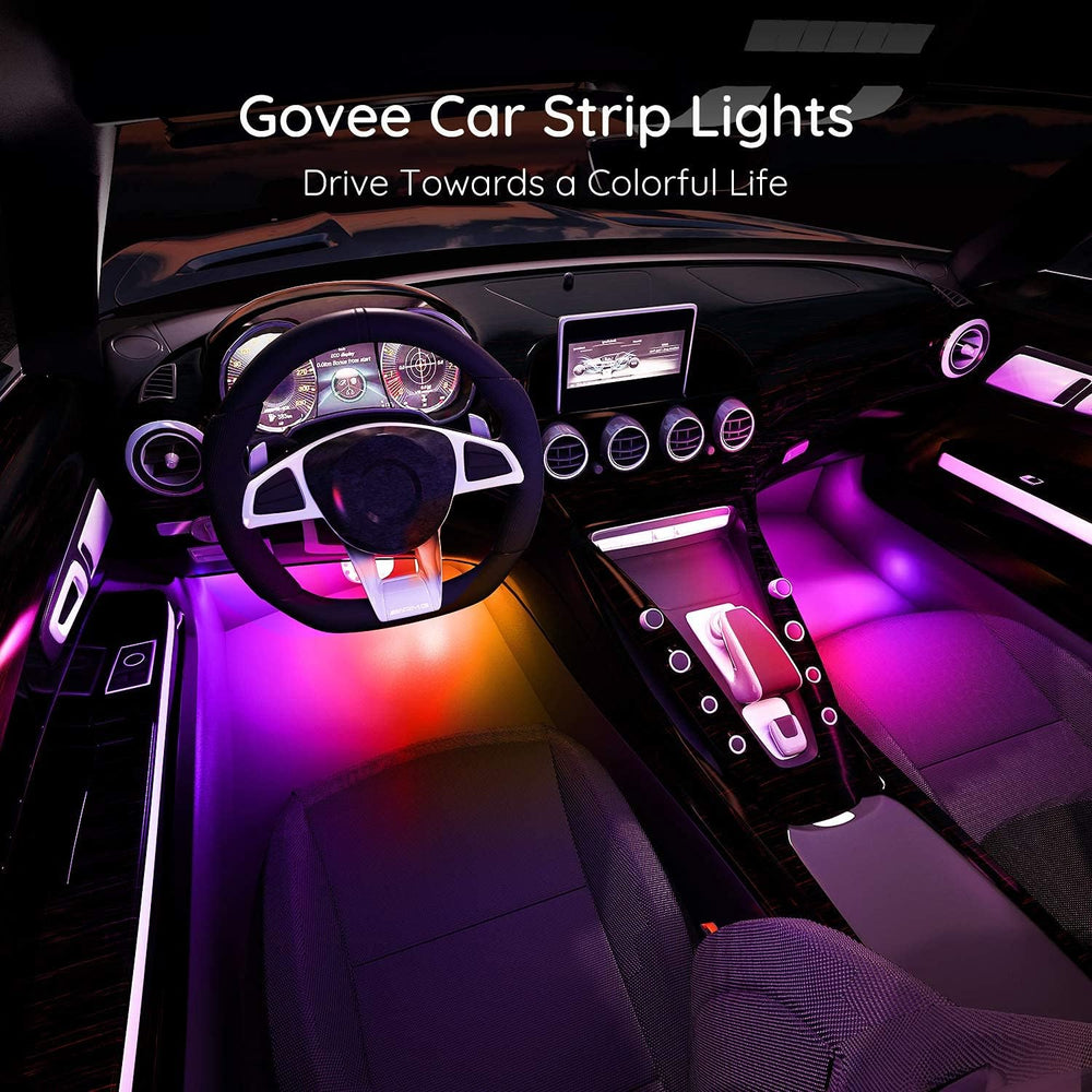 Govee Car Lights, RGBIC, Smart Interior Car Lights, APP&Remote Control
