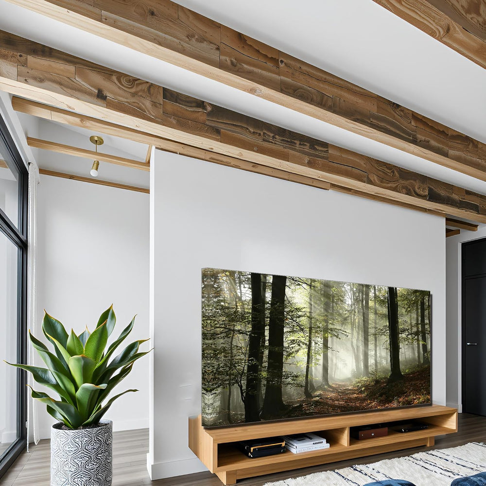 Foggy Forest Canvas Wall Art Home Office Decor Smoky Pine Tree Spring Frame