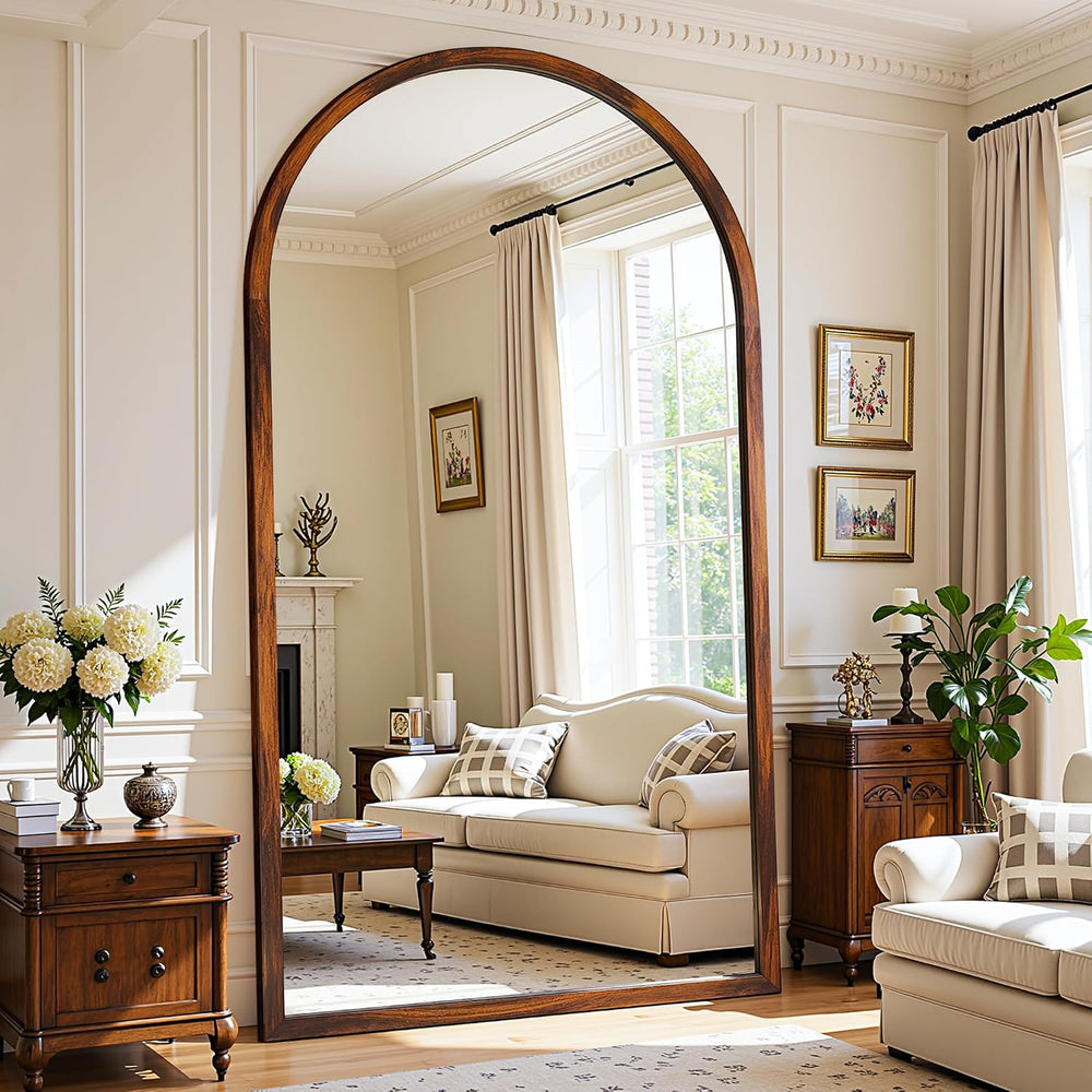 Full Length Mirror 82"×44" Floor Mirror Standing Tall Mirror, Arche...
