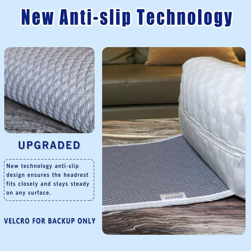 Cooling Neck Pillow for Recliner, Breathable Adjustable Non-Slip Headrest Cus...