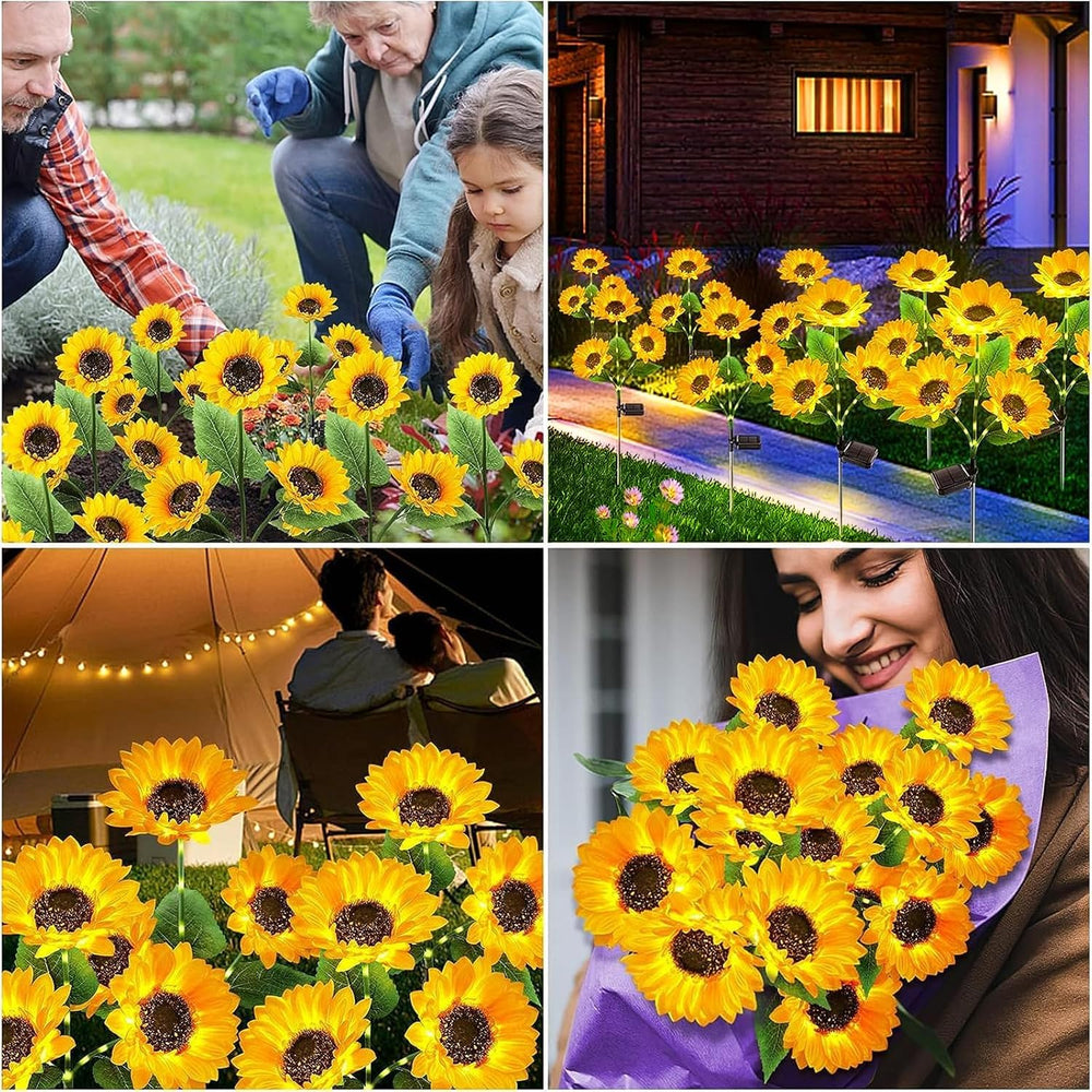 KOOPER Solar Lights Outdoor Decor - Upgraded 8 Pack Solar Garden Lights with ...