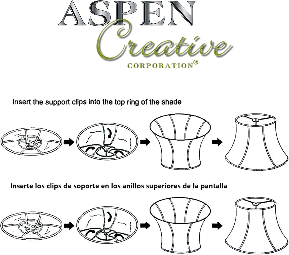 Aspen Creative 38001A Collapsible Traditional Handsewn Bell Shape Spider Cons...