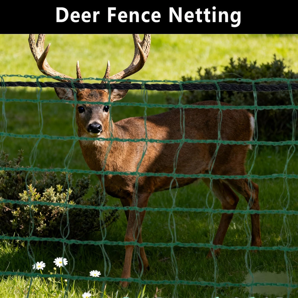 POYEE Deer Fence Netting 4x100ft Plastic Mesh Netting for Garden Protection