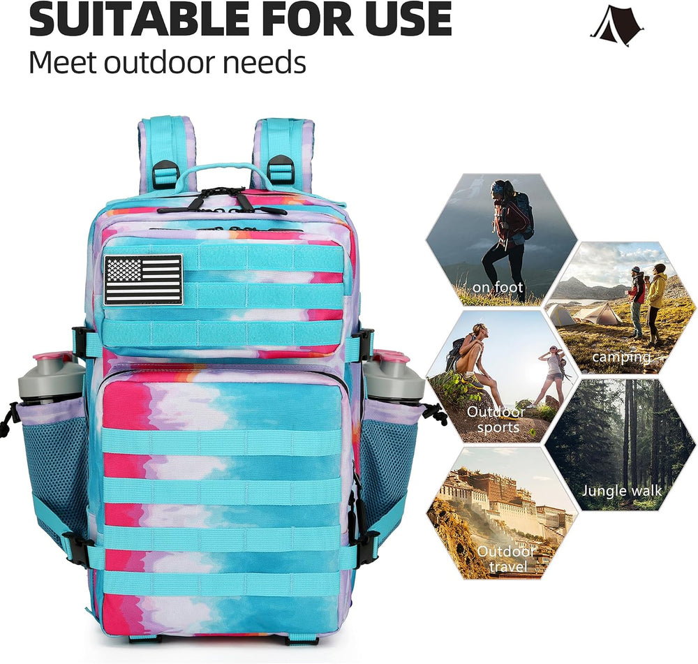 Lovelinks21 45L Tactical Assault Backpack 3 day assault pack with Molle Water...