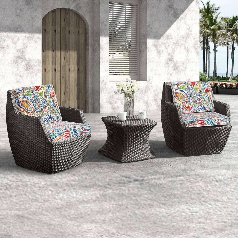 JMGBird Outdoor Chair Cushions Set of 2, Water Resistant Seat Cushions 22 x 2...