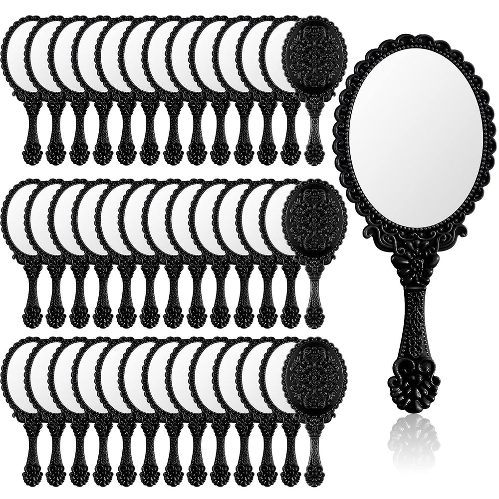 Namalu 40 Pcs Vintage Handheld Mirrors, Black