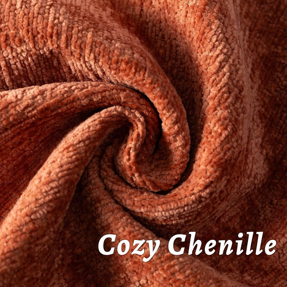 Decorative Throw Pillow Covers 24x24 Chenille Boho Pillowcase
