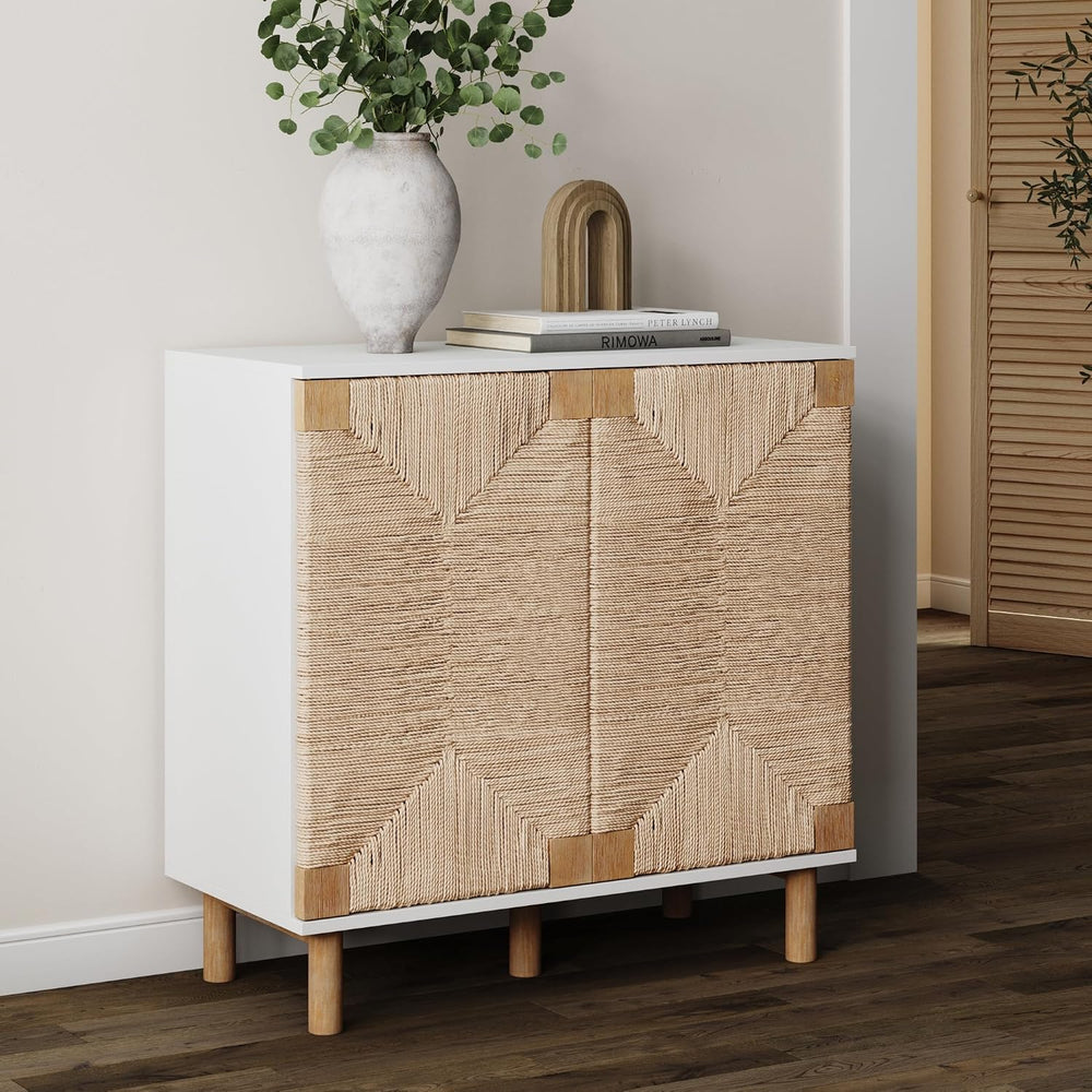 Nathan James Beacon Accent Buffet Sideboard Storage Cabinet with Adjustable I...