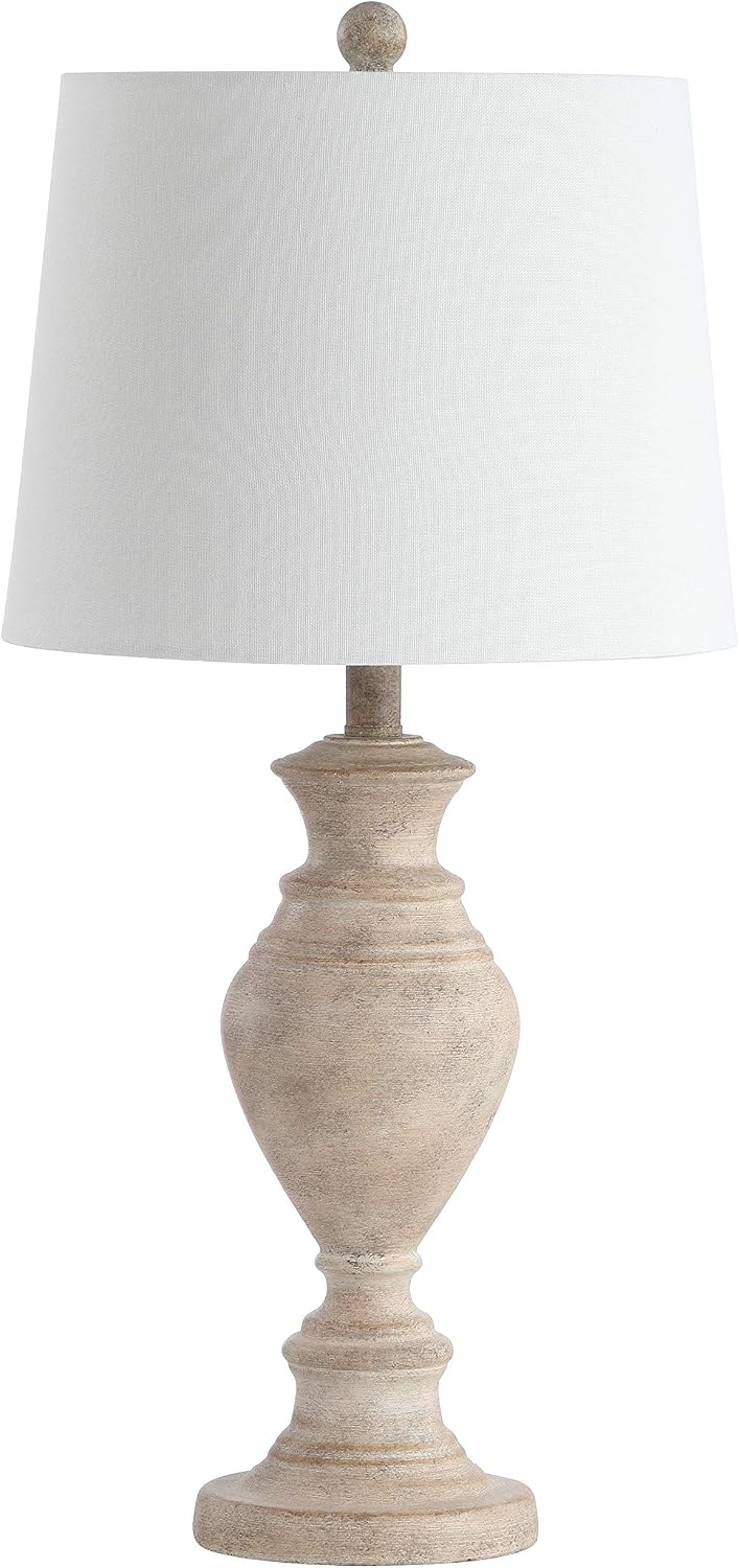 SAFAVIEH Lighting Collection Kyler Rustic Farmhouse Brown Wood Finish 28-inch...
