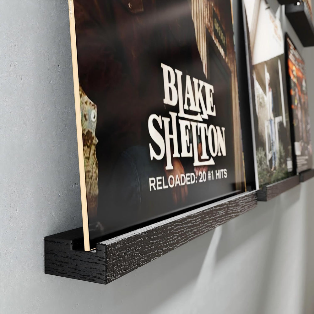 Emfogo Vinyl Record Shelf Wall Mount, Record Holder Wall, 12 inch Album Vinyl...