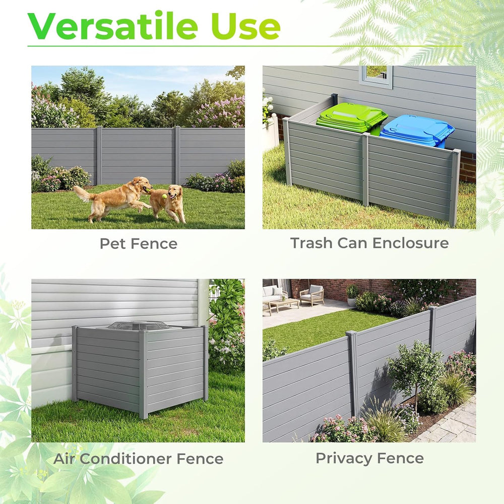 GIANTEX 36''H x 48''W Air Conditioner Fence Privacy Screen 3 ...