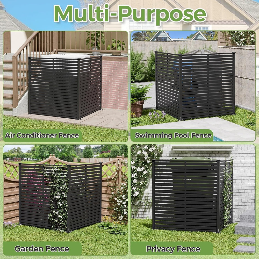 47" W x 48" H Air Conditioner Fence Panels, Pool Equipment Enclosur...