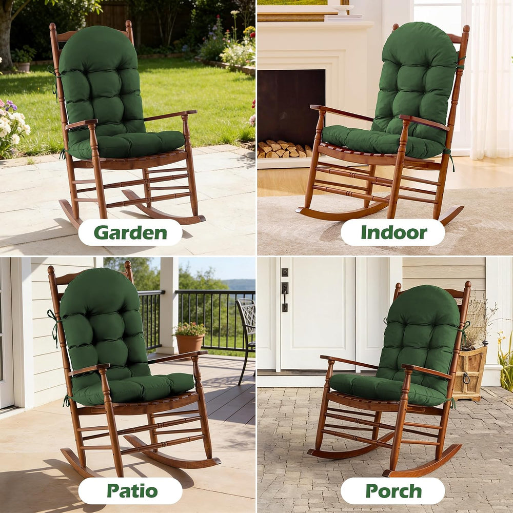 Rocking Chair Cushions, Indoor/Outdoor Adirondack Chair Cushion, Waterproof a...
