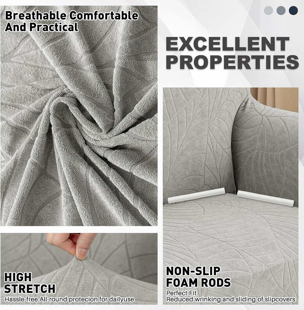 YEMYHOM Couch Cover Latest Jacquard Design High Stretch Sofa Chair Covers for...