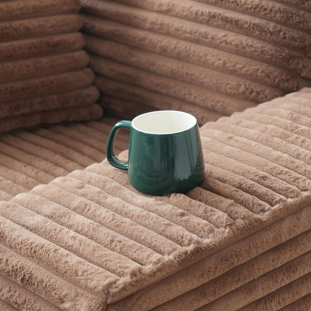 Oversized Chaise Lounge Chair Indoor, 67'' Corduroy Boneless Sofa Bed...