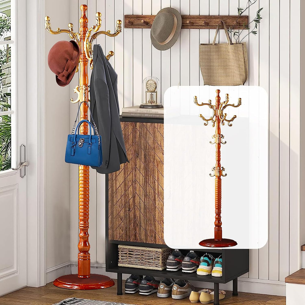 Coat Racks Free standing, Adjustable Height, Begonia